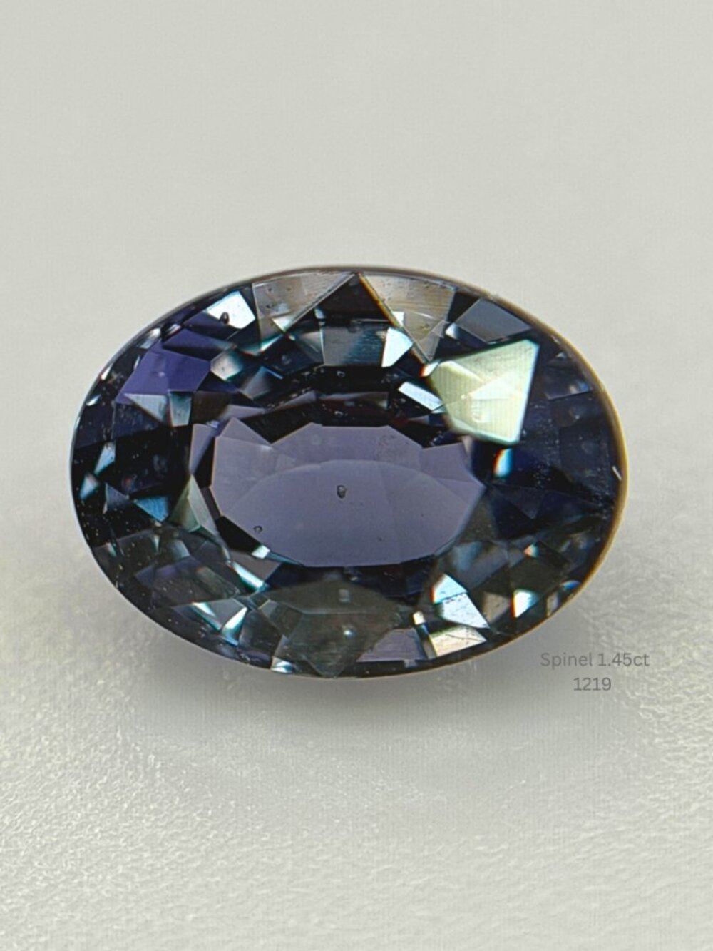 Natural Blue Violet Spinel 1.45ct Oval Loose Gemstone 7.2x5.3x4.3mm